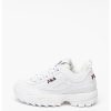 Спортни обувки Disruptor от еко кожа с бродирано лого - Бял - Fila