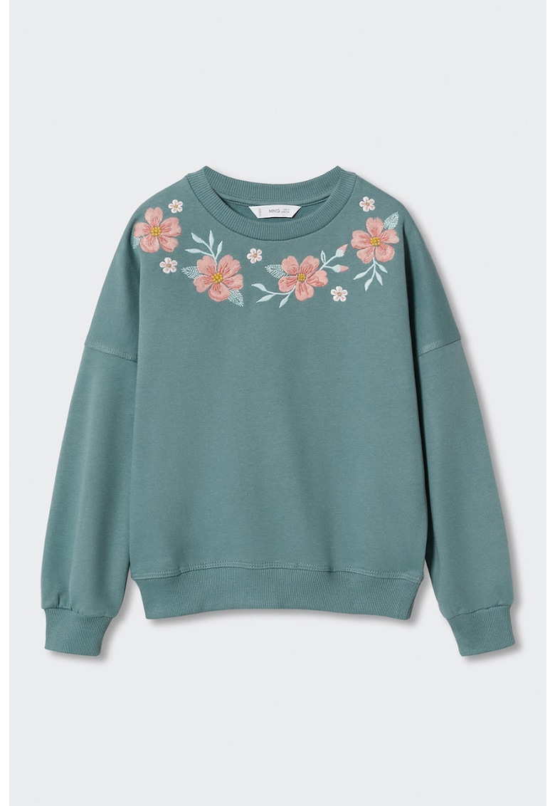 Суитшърт Jardin с флорална бродерия Mango