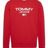 Суитшърт от органичен памук на лога Tommy Jeans