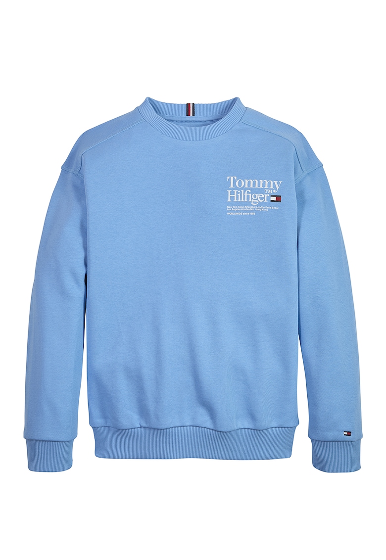 Суитшърт с памук и лого Tommy Hilfiger