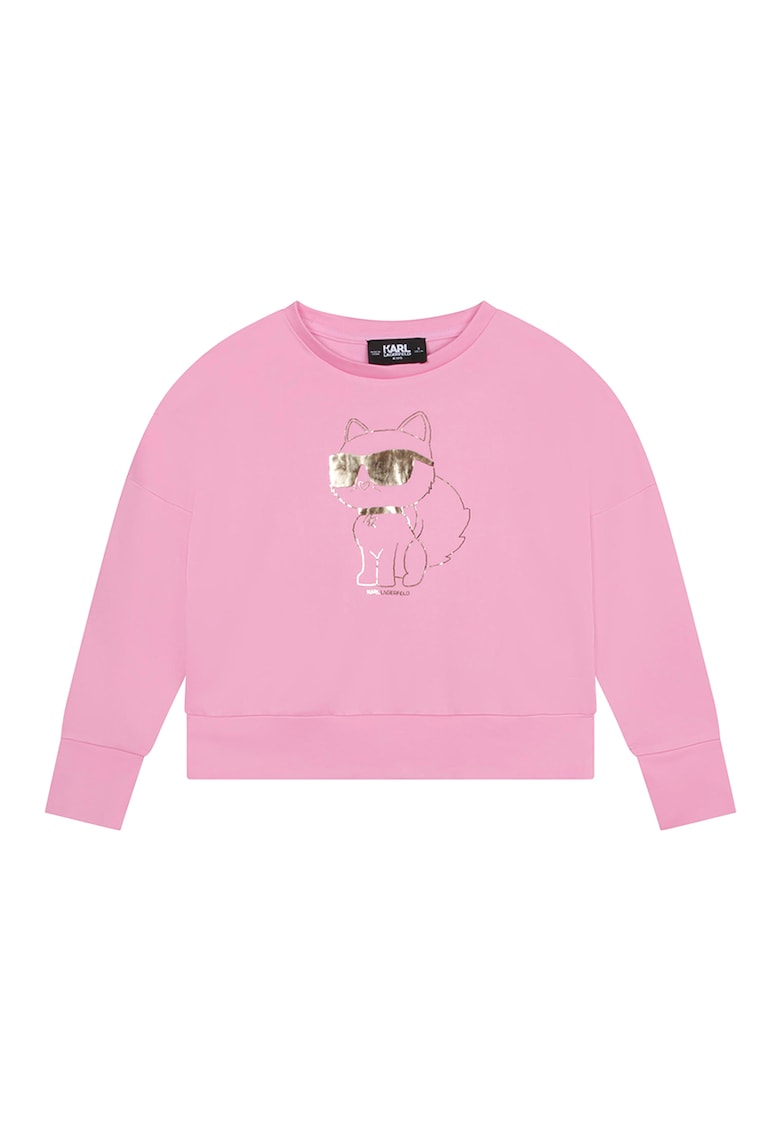Суитшърт с фигурална шарка KARL LAGERFELD KIDS