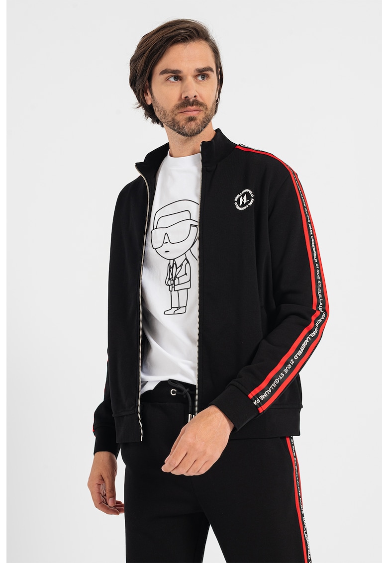 Суитшърт с цип и лого Karl Lagerfeld