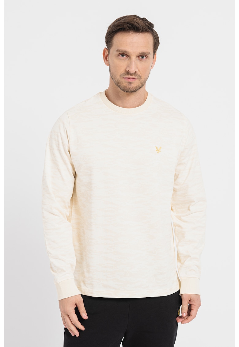 Суитшърт с шарки и лого Lyle  Scott