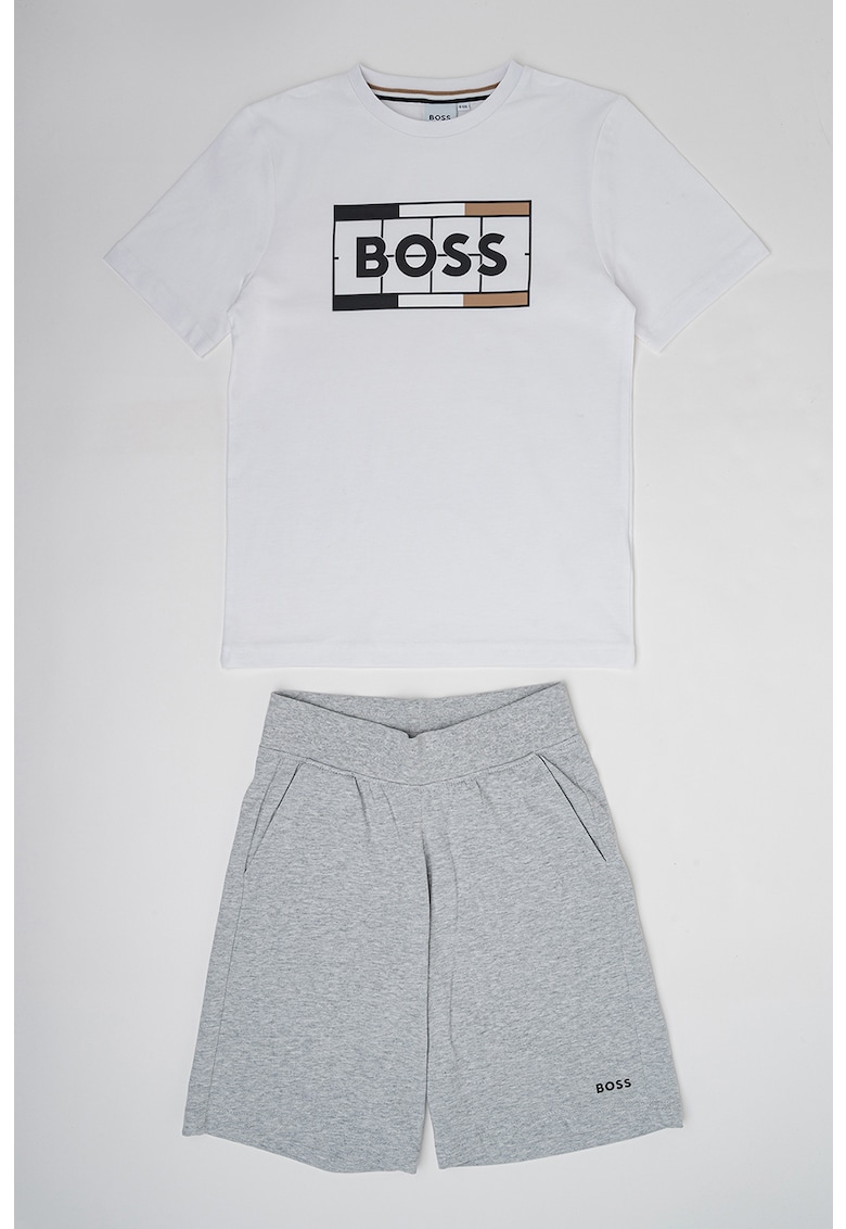 Тениска и къс панталон с лого - 2 части BOSS Kidswear