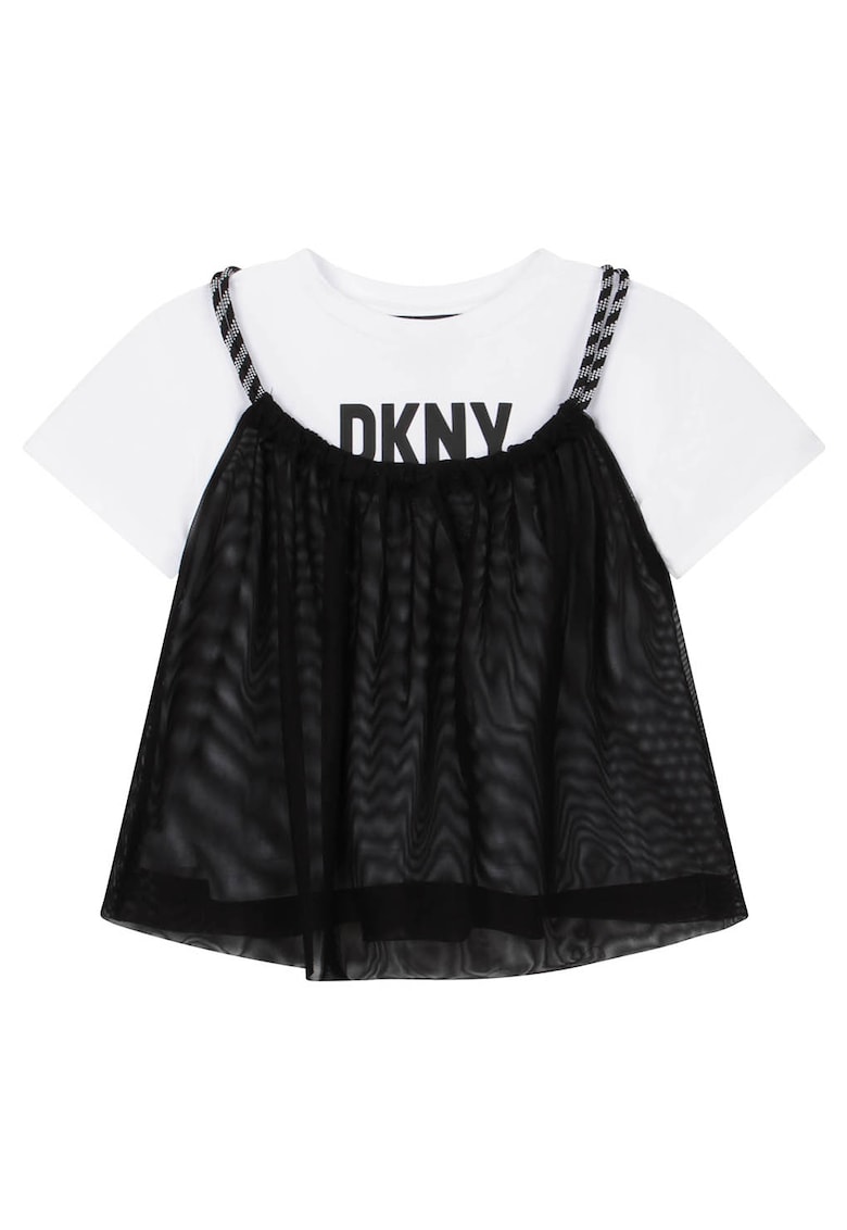 Тениска и мрежест топ DKNY