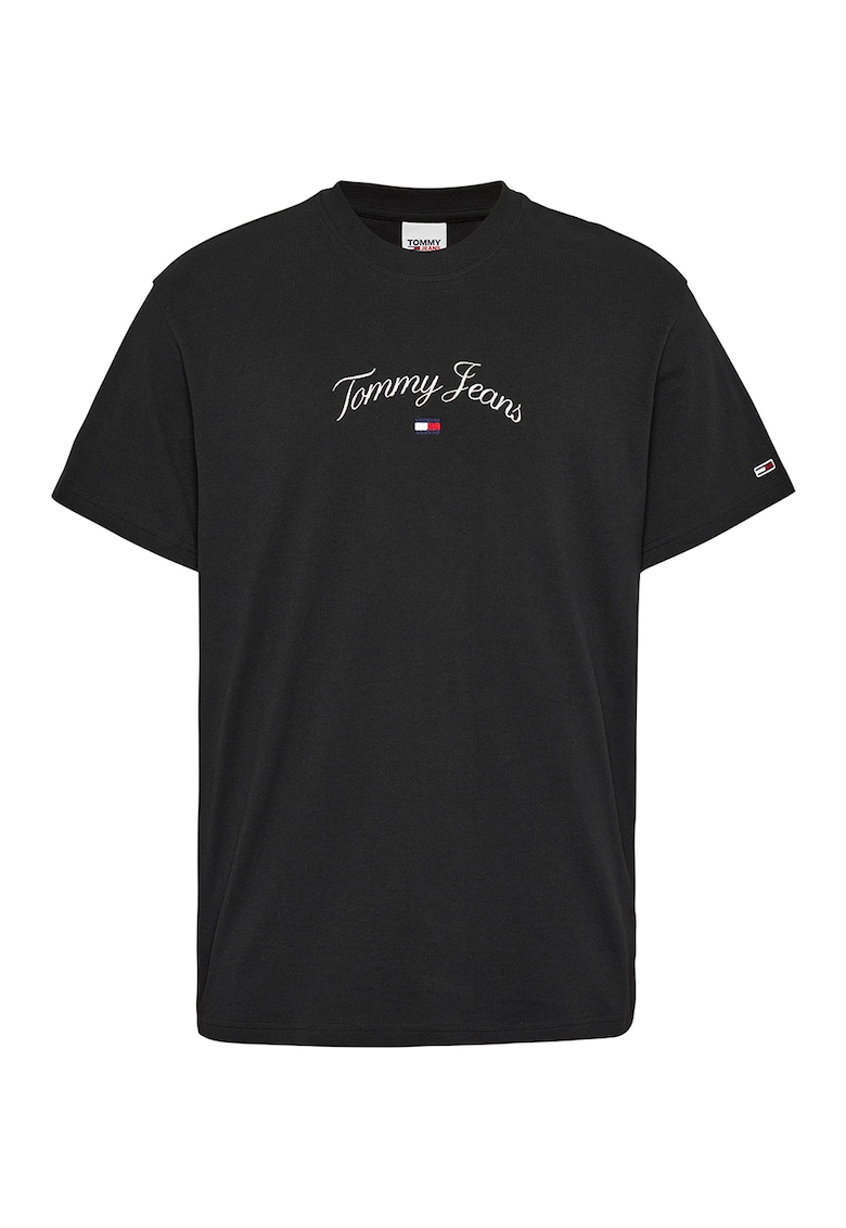 Тениска от органичен памук с бродирано лого Tommy Jeans