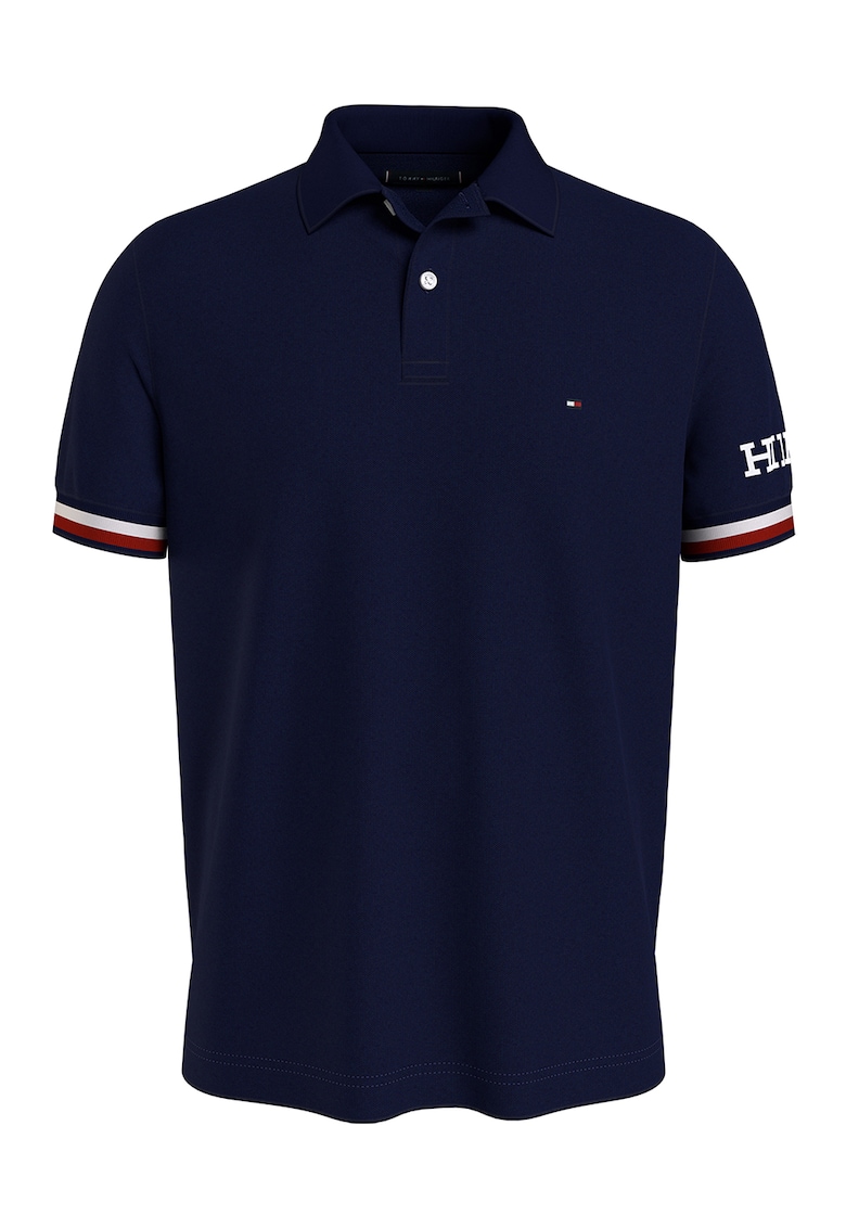Тениска от органичен памук с яка Tommy Hilfiger