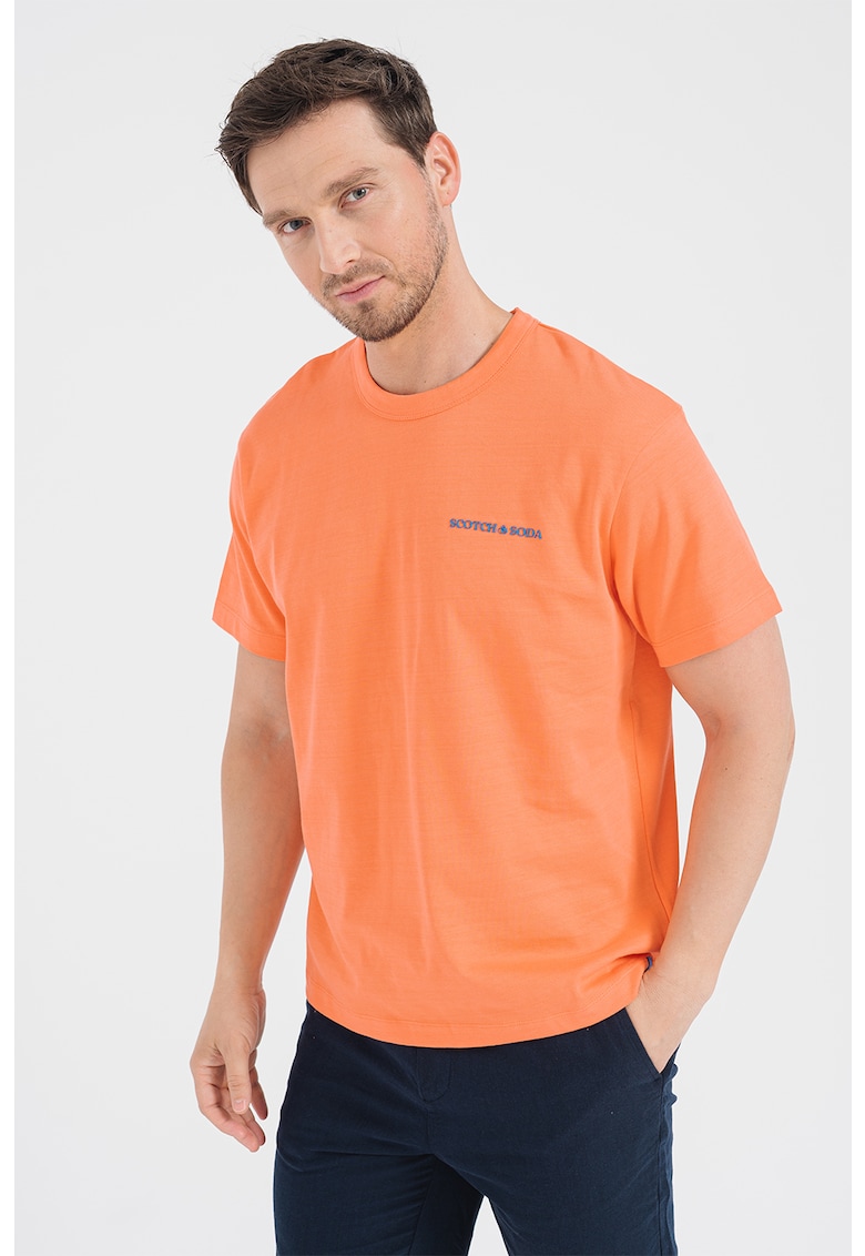 Тениска от органичен памук със свободна кройка Scotch  Soda