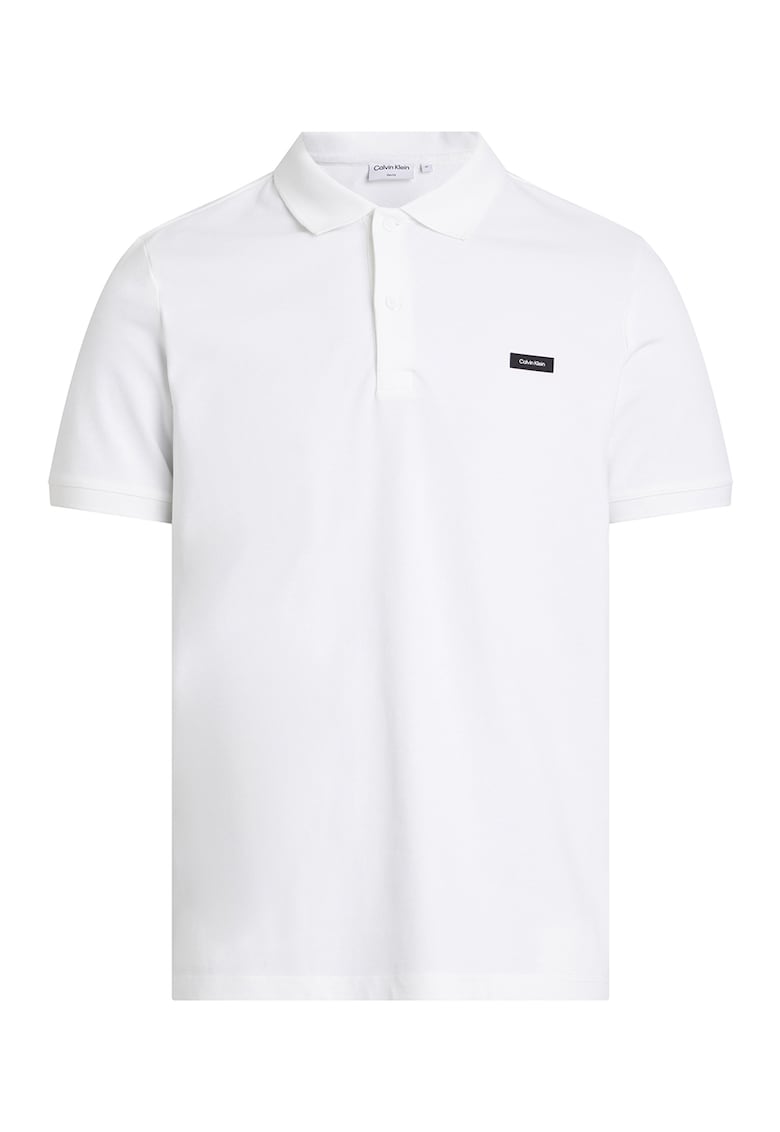 Слим тениска с яка CALVIN KLEIN