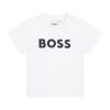 Тениска с контрастно лого BOSS Kidswear