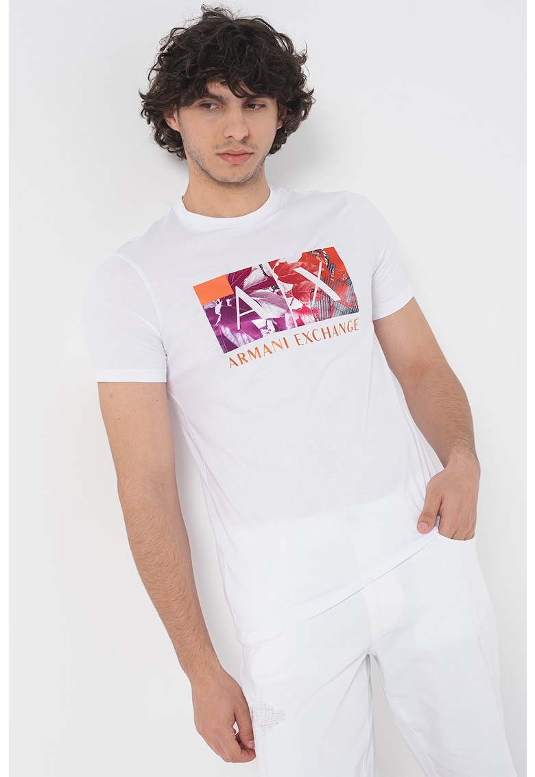 Тениска с лого ARMANI EXCHANGE