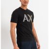 Тениска с лого и шпиц ARMANI EXCHANGE