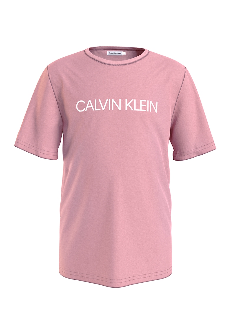 Тениска с органичен памук с лого CALVIN KLEIN