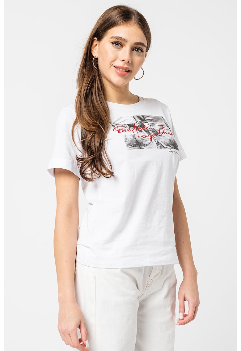 Тениска с фотопринт Pepe Jeans London