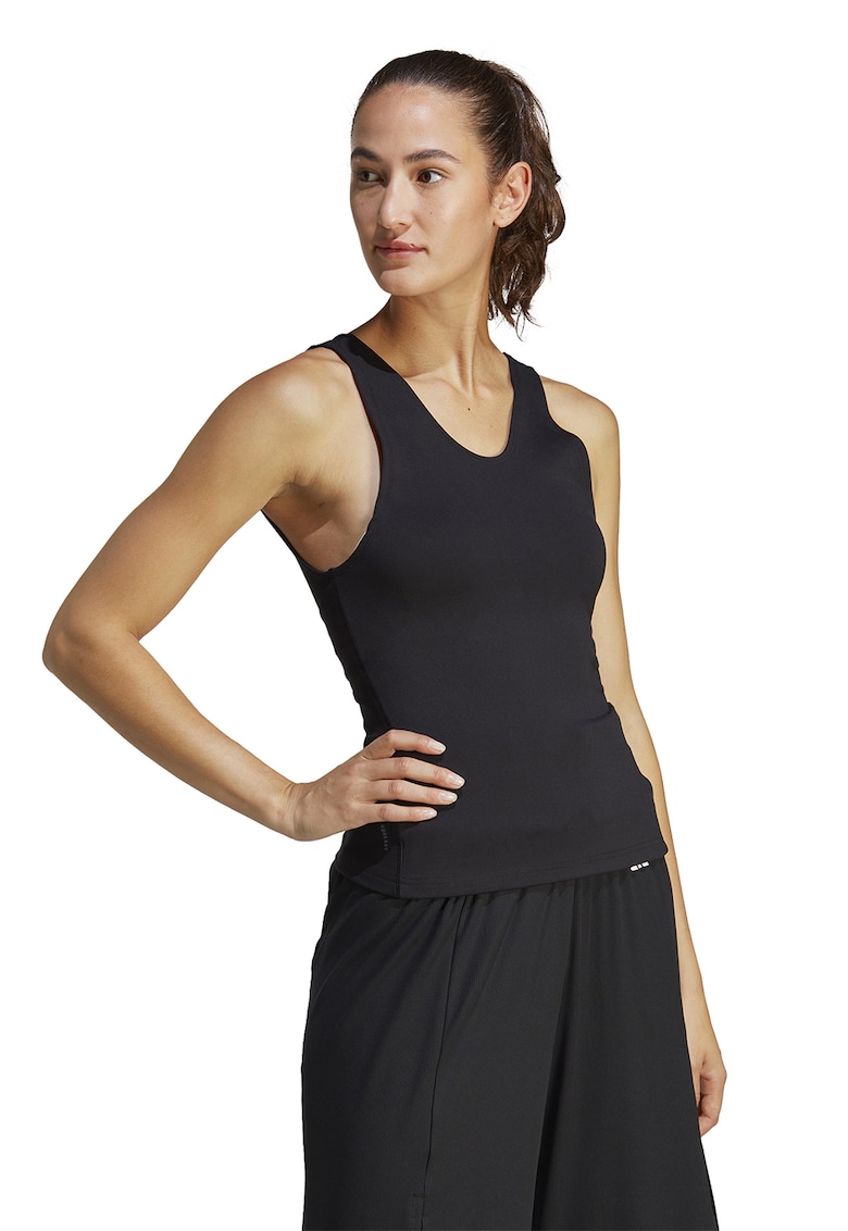 Топ Studio Yoga с декоративни презрамки adidas Performance