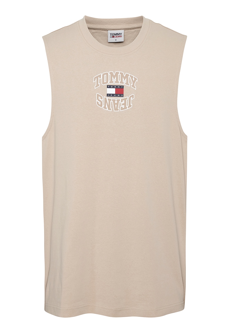 Топ от органичен памук с лого Tommy Jeans