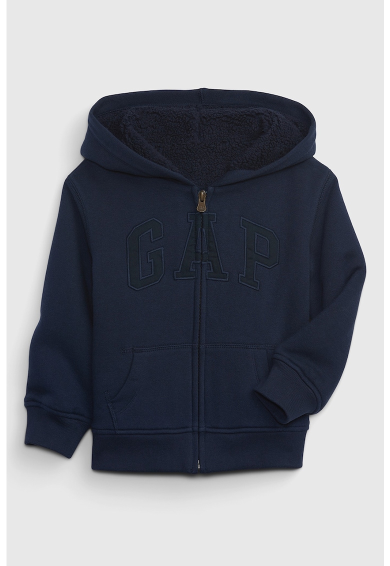 Худи с цип и лого GAP