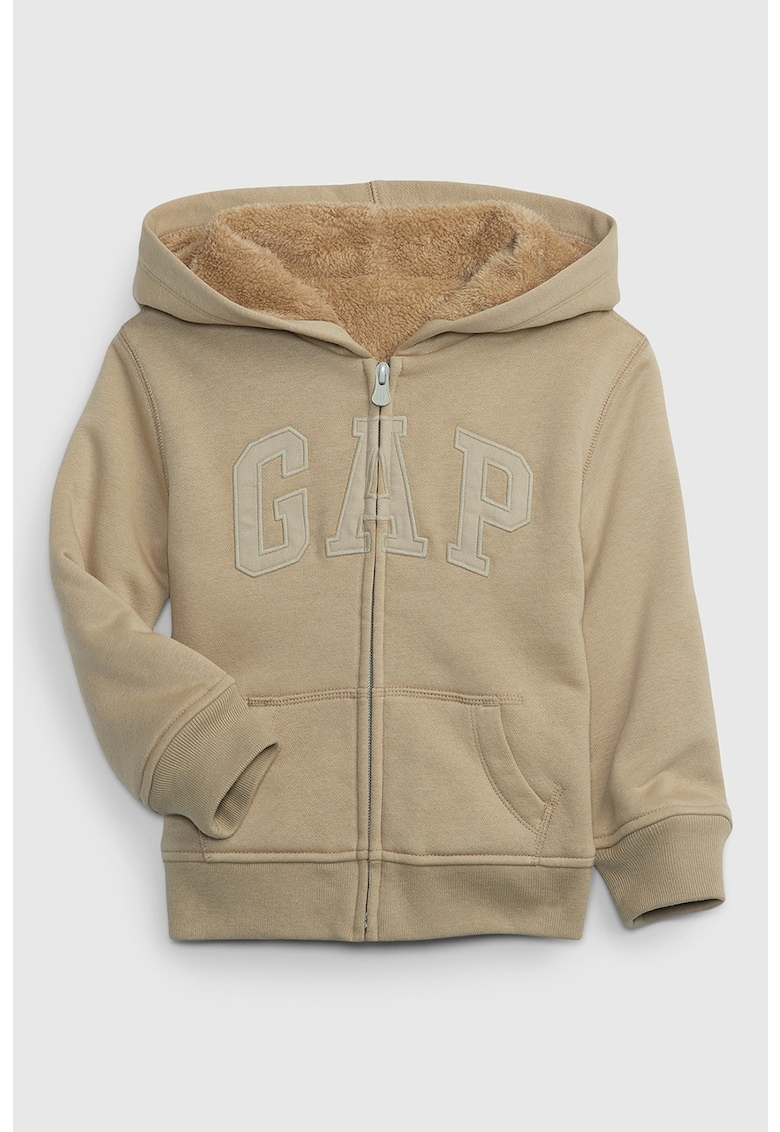 Худи с цип и лого GAP