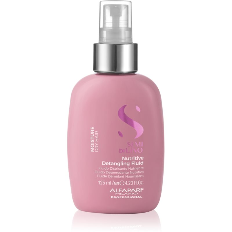 Alfaparf Milano Semi di Lino Moisture Nutritive Detangling Fluid хидратираща грижа без отмиване за по-лесно разресване на косата 125 мл. на ниска цена