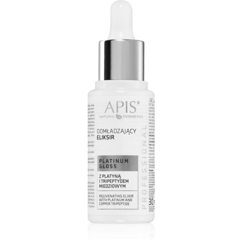 Apis Natural Cosmetics Platinum Gloss еликсир за лице с подмладяващ ефект 30 мл. на ниска цена