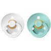 BIBS Colour Natural Rubber Size 1: 0+ months биберон White / Mint 2 бр.