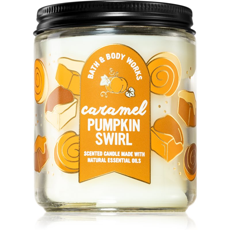 Bath & Body Works Caramel Pumpkin Swirl ароматна свещ II. 198 гр.