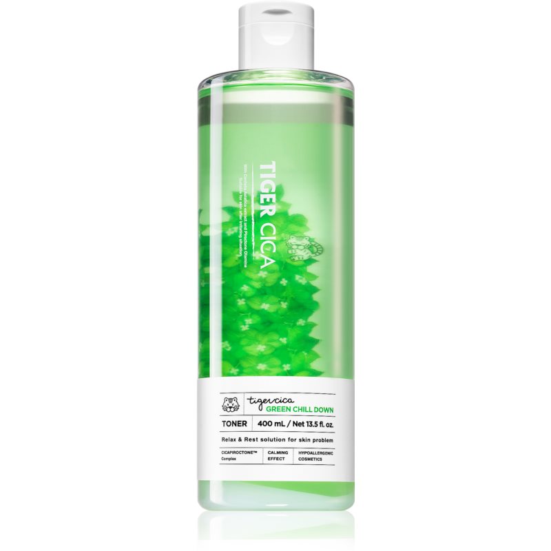 It´s Skin Tiger Cica Green Chill Down почистващ и успокояващ тоник за проблемна кожа