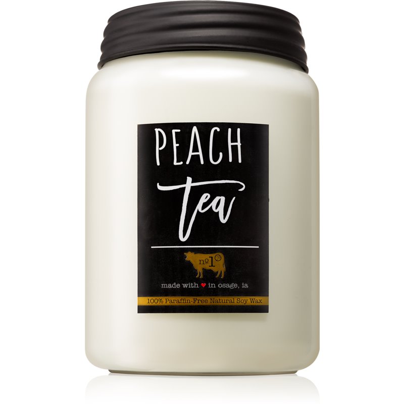 Milkhouse Candle Co. Farmhouse Peach Tea ароматна свещ Mason Jar 737 гр.