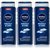 Nivea Men Protect & Care душ-гел за мъже 3 x 500 ml (изгодна опаковка)