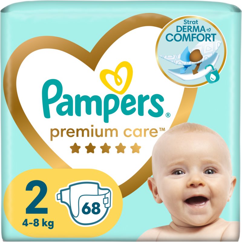 Premium Care Size 2 Pampers Premium Care Size 2 еднократни пелени 4-8 kg 68 бр.