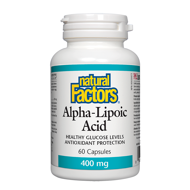 Alpha-Lipoic Acid/ Алфа-липоева киселина 400 mg x 60 капсули Natural Factors на ниска цена