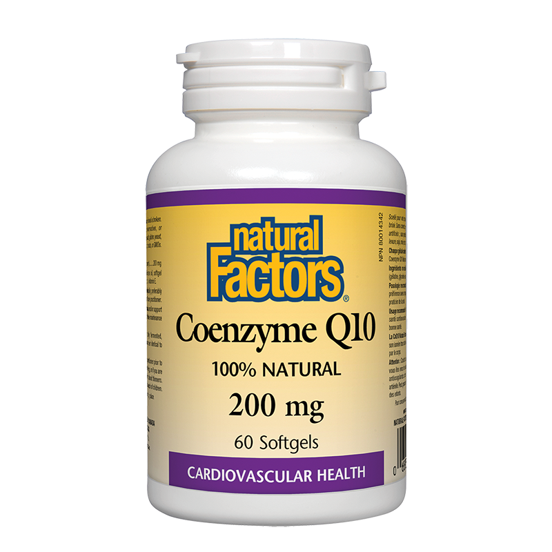 Coenzyme Q10/ Коензим Q10 200 mg х 60 софтгел капсули Natural Factors на ниска цена