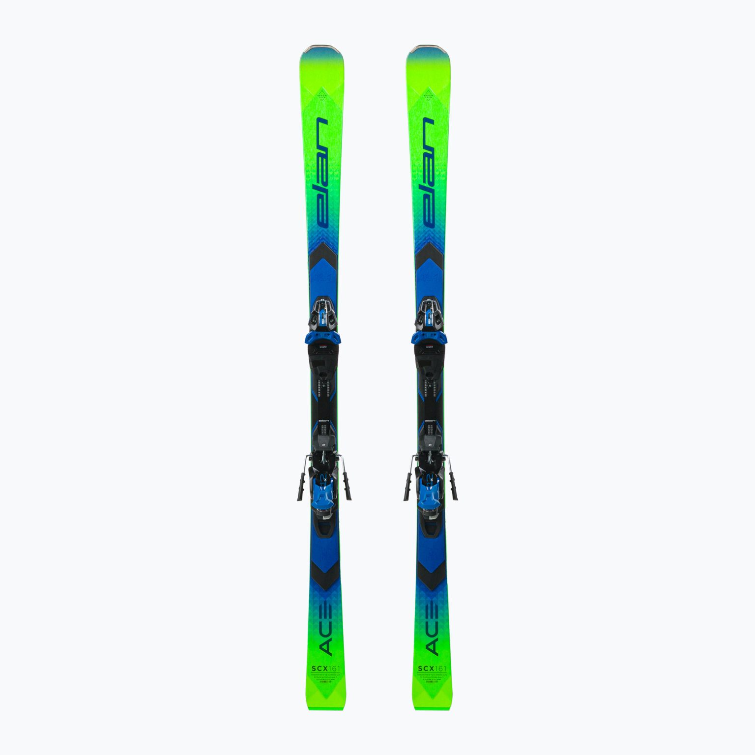 Elan Ace SCX Fusion + EMX 12 ски за спускане зелено сини AAJHRC21