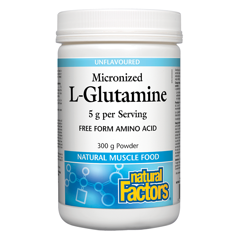 L-Glutamine Micronized/ Л-Глутамин (микронизиран) х 300 g / 60 дози Natural Factors на ниска цена