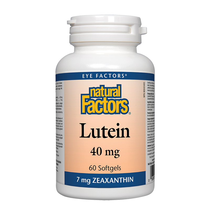 Lutein/ Лутеин 40 mg + Зеаксантин х 60 софтгел капсули Natural Factors на ниска цена
