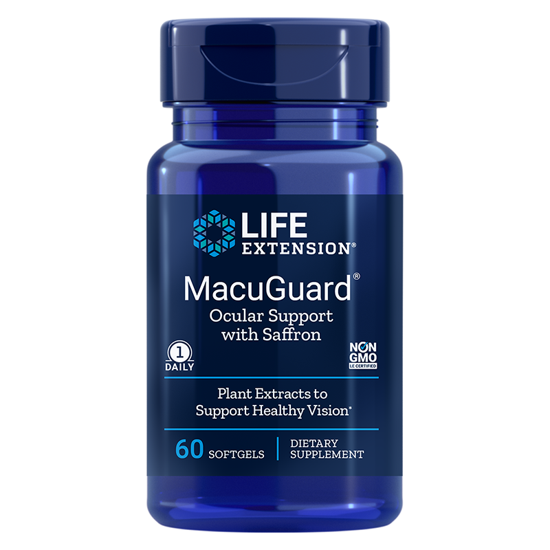 MacuGuard® Ocular Support with Saffron/ В подкрепа на зрението х 60 софтгел капсули Life Extension на ниска цена