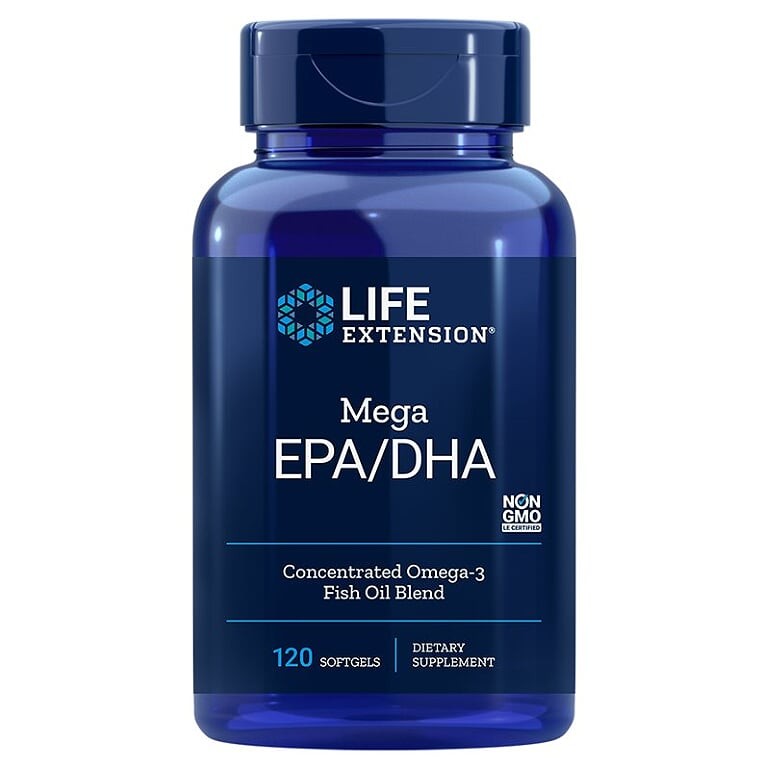 Mega EPA DHA / Омега-3 от рибено масло х 120 софтгел капсули Life Extension на ниска цена