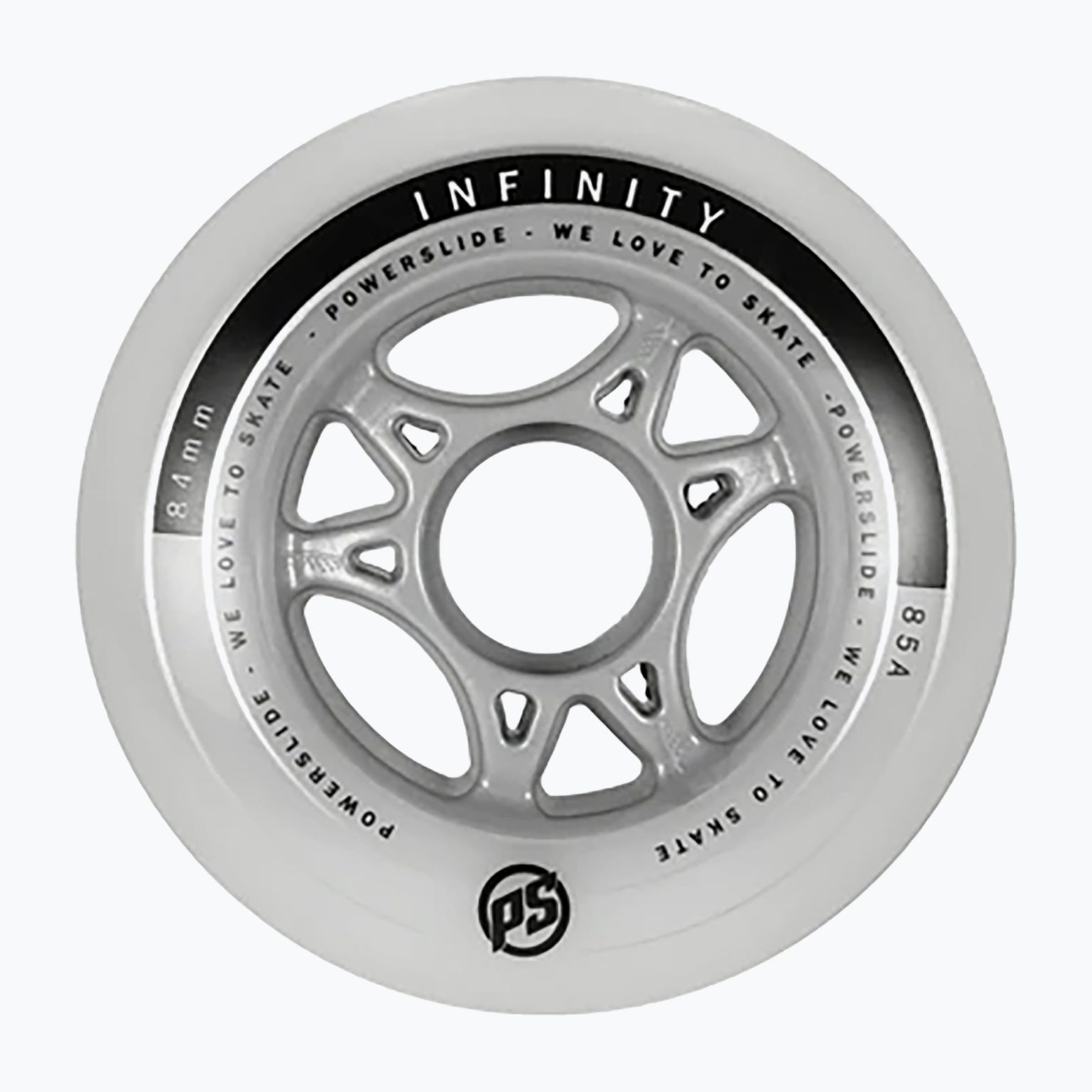Powerslide Infinity II колела за ролери 84mm/85A 4 бр. бели 905226