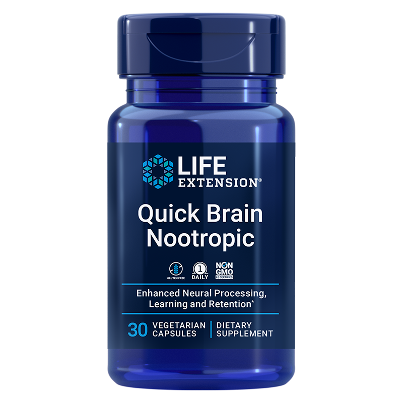 Quick Brain Nootropic/ За силна памет и коцентрация х 30 капсули Life Extension на ниска цена