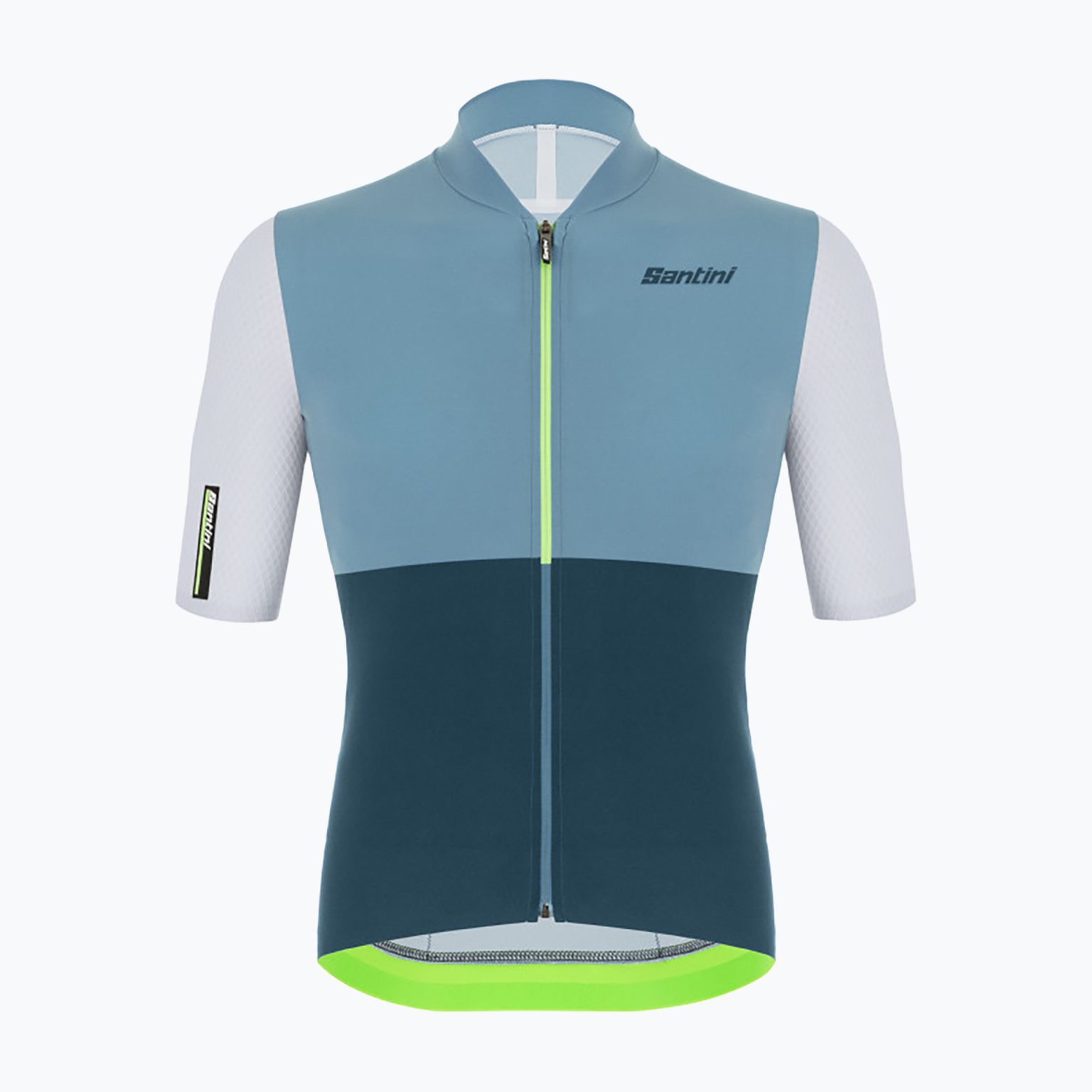 Santini Redux Istinto мъжка колоездачна фланелка флуор зелен 2S94475REDUXISTIVFS