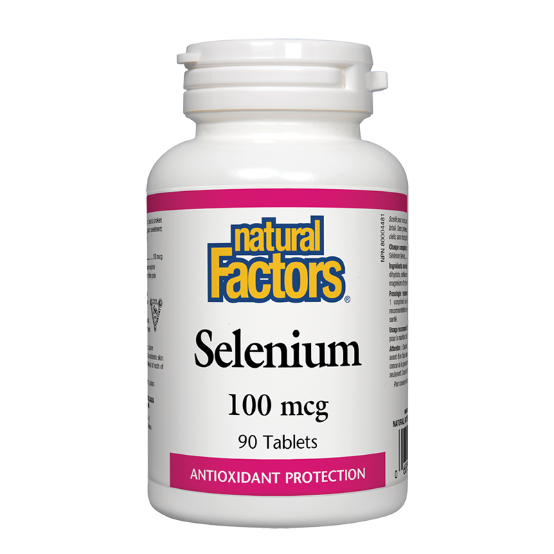 Selenium/ Селен 100 mcg x 90 таблетки Natural Factors на ниска цена
