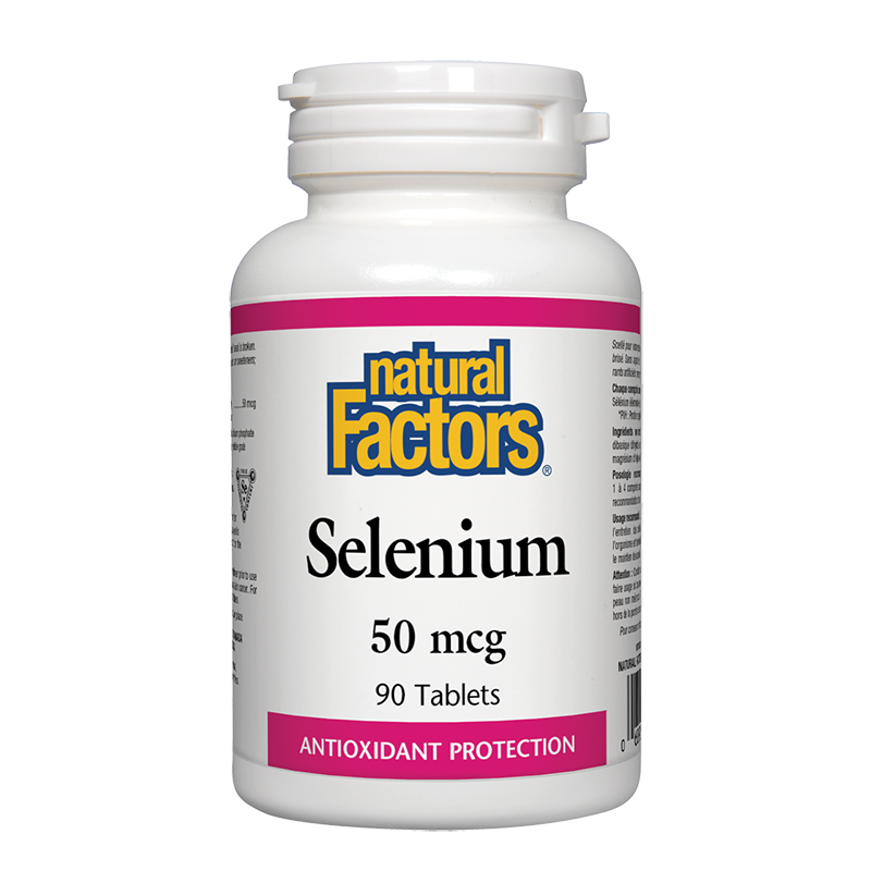 Selenium/ Селен 50 mcg х 90 таблетки Natural Factors на ниска цена