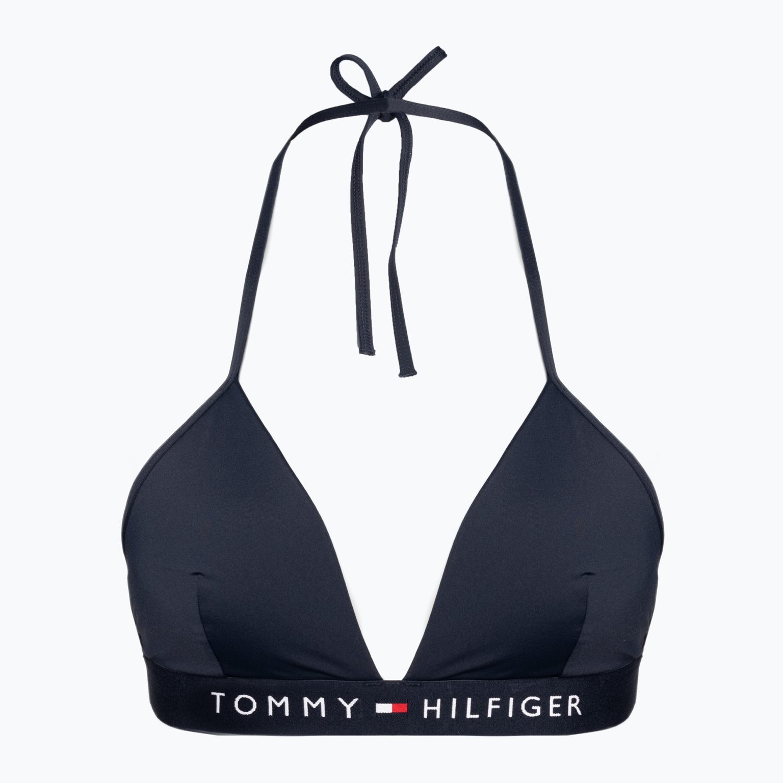 Tommy Hilfiger Триъгълник Fixed Foam Горна част на бански костюм синя