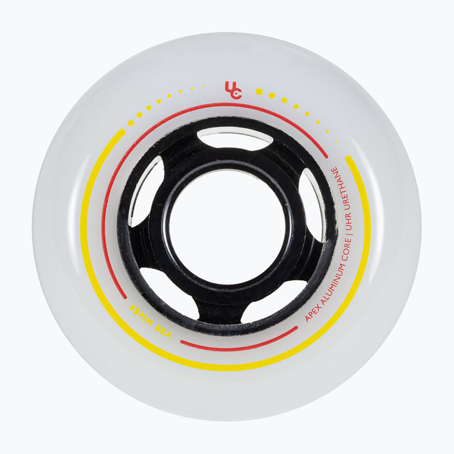 UNDERCOVER WHEELS Apex 68 4-Pack бели/черни колела за ролери 406194