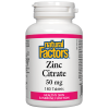 Zinc Citrate / Цинк (цитрат) 50 mg х 180 таблетки Natural Factors