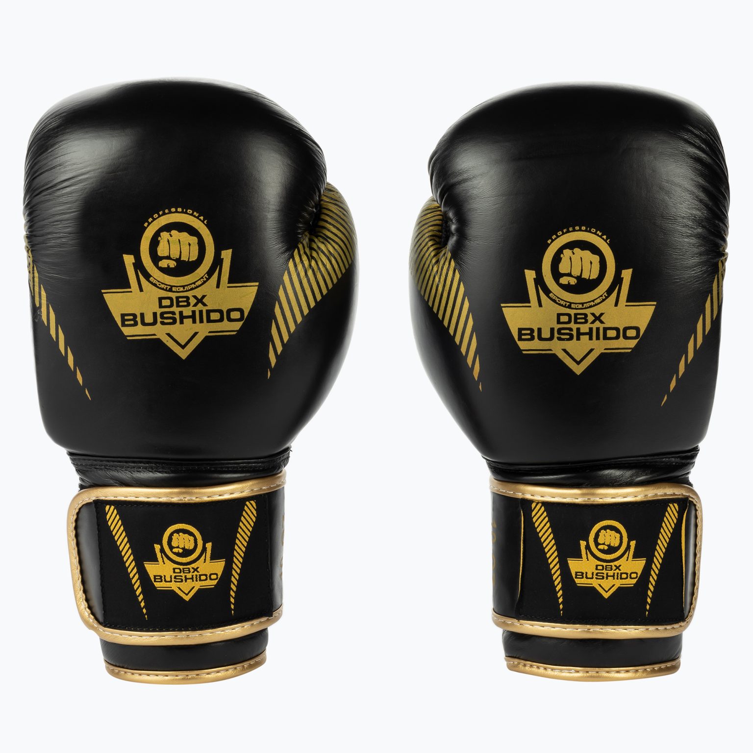 Боксови ръкавици Bushido от естествена кожа черни B-2v13-10oz