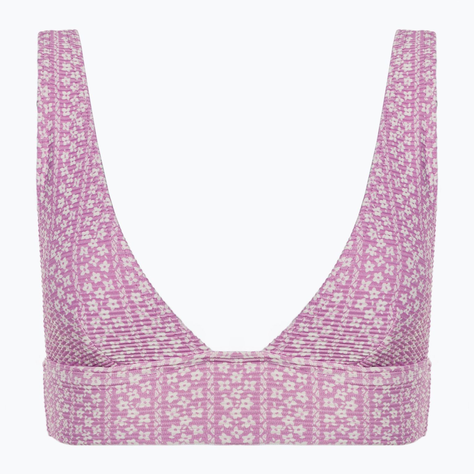 Горна част на бански костюм Billabong Covered In Love Tanlines Remi lilac dream