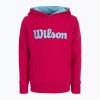 Детска качулка Wilson Script Cotton PO Hoody pink WRA769221