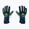 Детски вратарски ръкавици uhlsport Hyperact Supersoft HN синьо и бяло 101123601