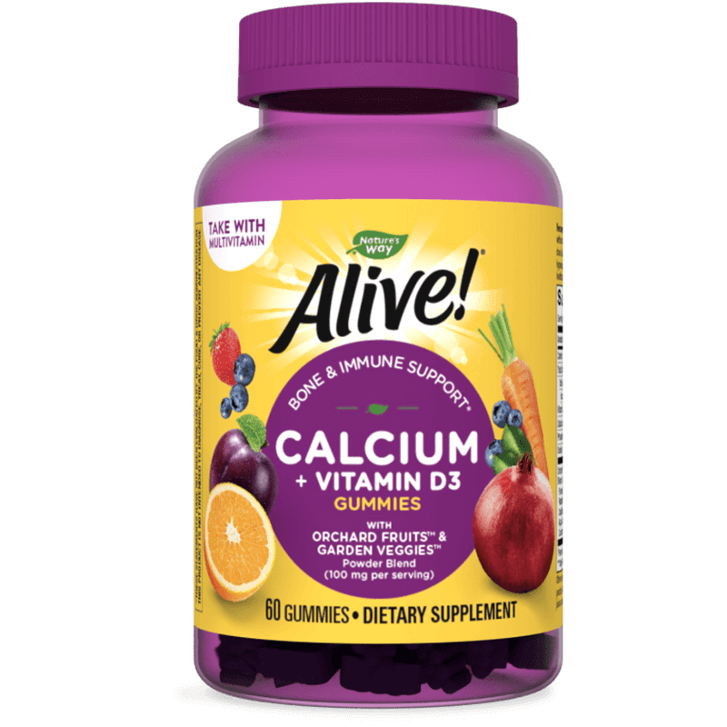 Калций + Витамин D3 Алайв - Alive! Calcium + Vitamin D3 Gummies